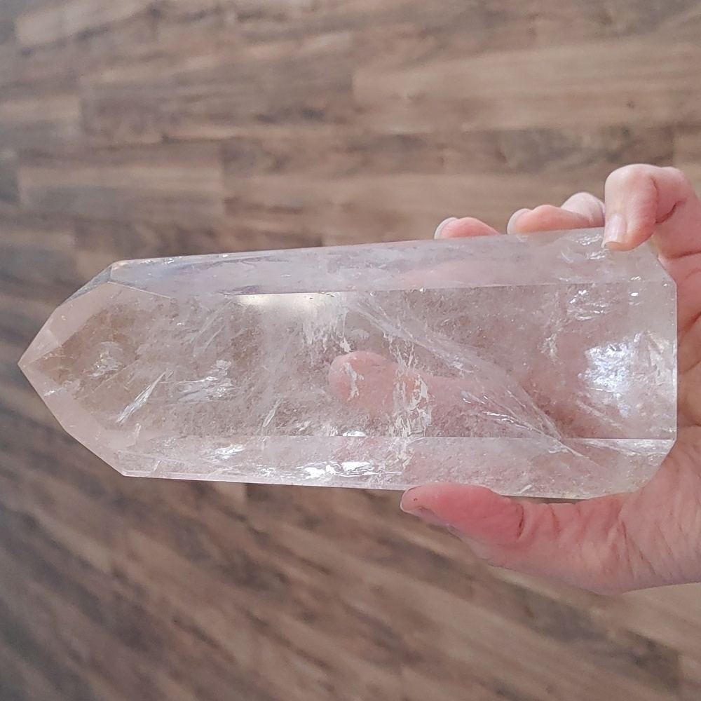 Lodolite Garden Quartz Crystal Tower 6.5”  (2.8 lbs)